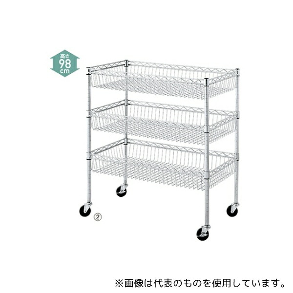 ストア・エキスプレス 61-753-55-1 シェルフワゴンH98cm 3段展開 W60.9×D45.7cm 16,284円