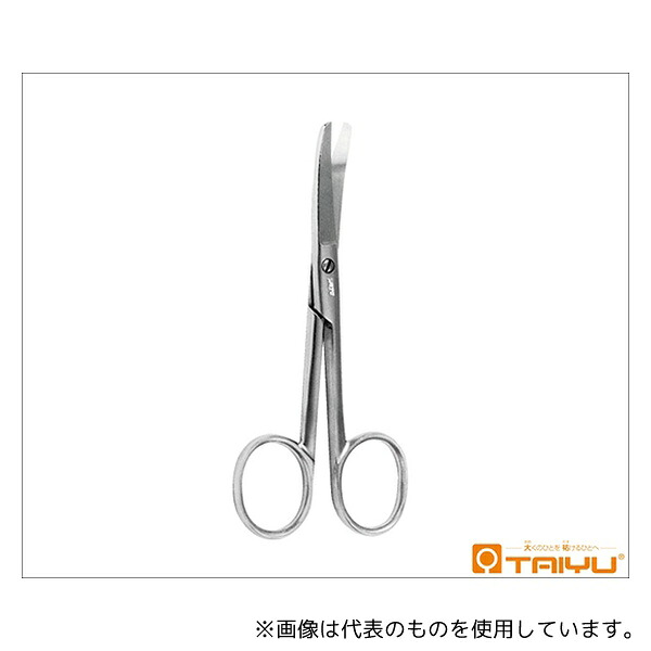 TAIYU(大祐医科工業) TY-106A 小外科剪刀 両尖 直 ネジ止 全長12cm