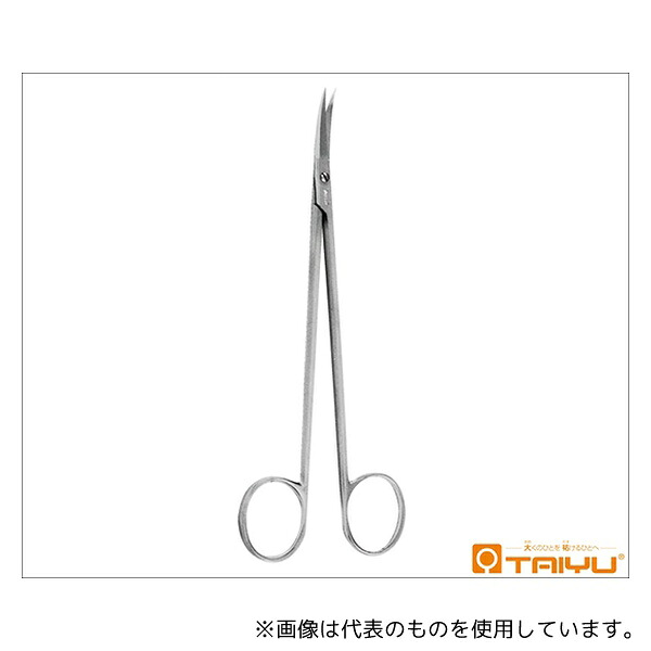 TAIYU(大祐医科工業) TY-140 血管剪刀 反 ネジ止 全長15.5cm