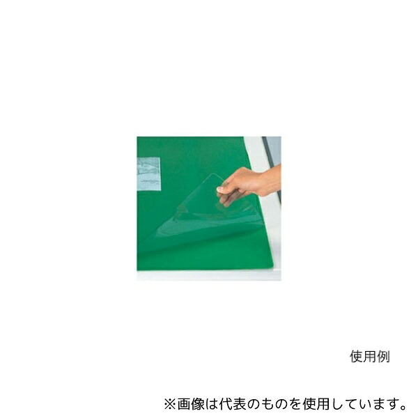 クラウン CR-SW6N-G デスクマット スカイメルト 軟質ビニール製 下敷き付き 625×1050mm