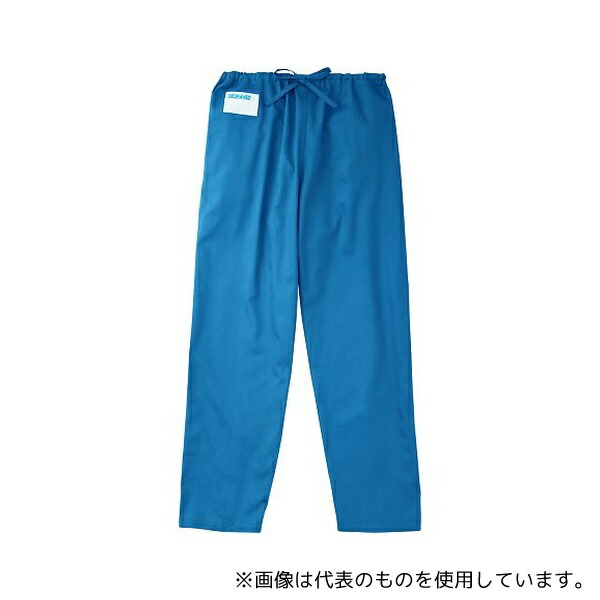 KAZEN 158-61 4L メンズ手術スラックス ブルー 4L