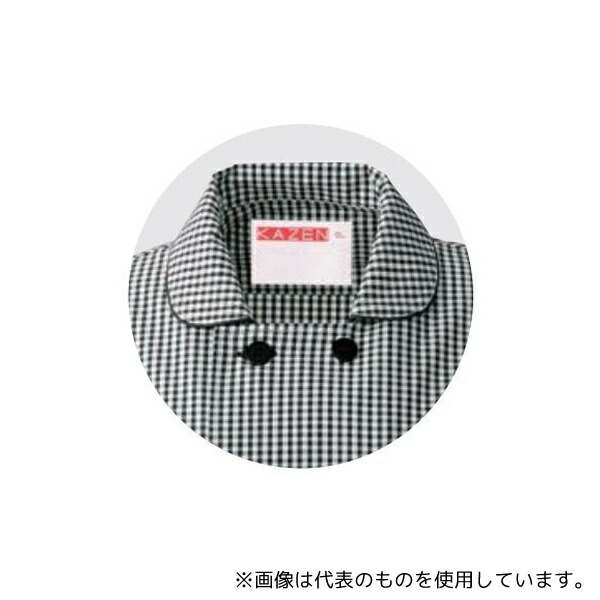 KAZEN 637-25 M レディスコックシャツ 黒 M