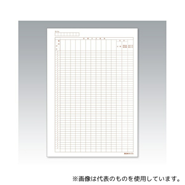 日本ホップス KP-003 カルテ用紙 会計用紙 500枚入