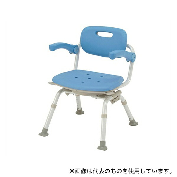 パナソニックエイジフリー PN-L41221A シャワーチェアミドルSP回転おりたたみN ユクリア ブルー