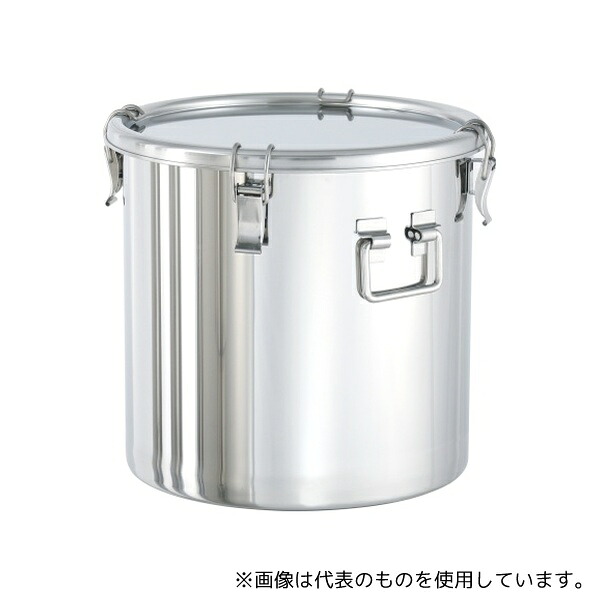 MONOVATE(旧:日東金属工業) CTHF-43H ステンレス折りたたみ取っ手付密閉容器 (クリップ式) 70L