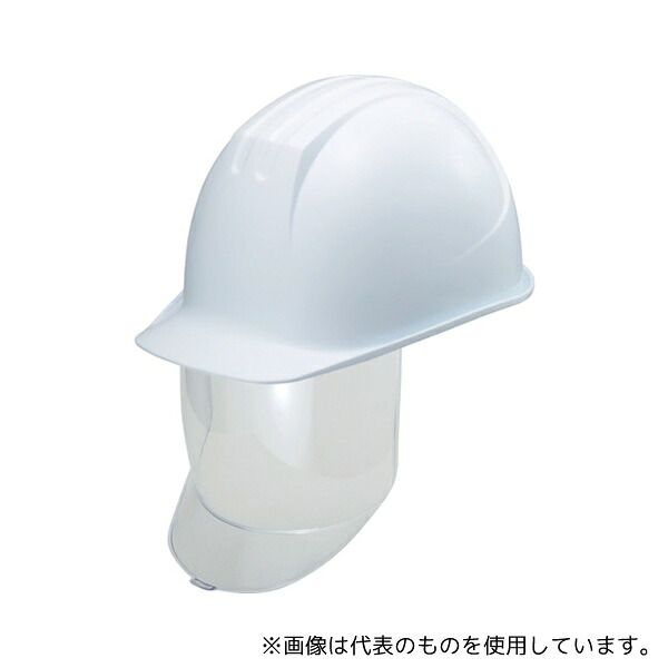 谷沢製作所 0162-SD-W8-J 大型シールド面付ヘルメット ST#0162-SD(EPA) 溝付 ホワイト