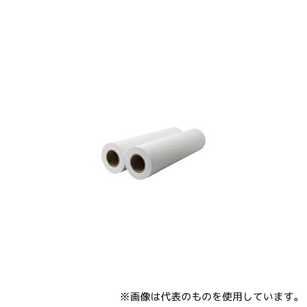スマートバリュー K082J プロッタ用紙LED・レーザ用 普通紙 2本