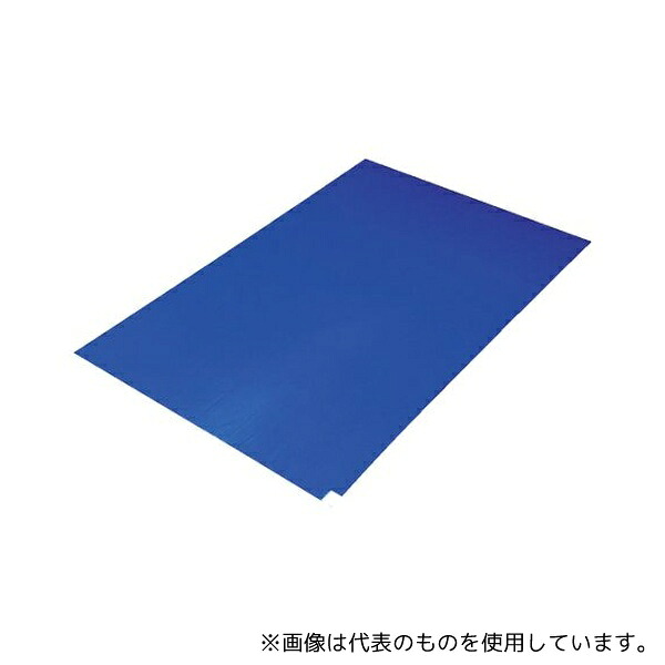 トラスコ中山 CM459010-B 粘着クリーンマット 450X900MM ブルー (10シート)