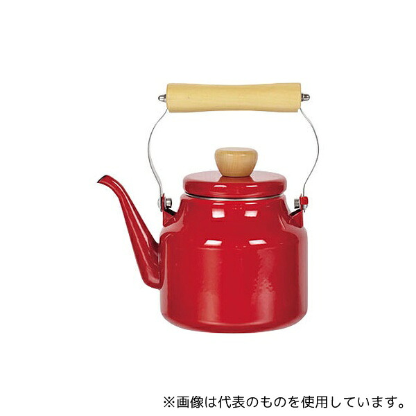 パール金属 HB-923 フェスカ ホーロードリップストレートケットル 1.5L レッド