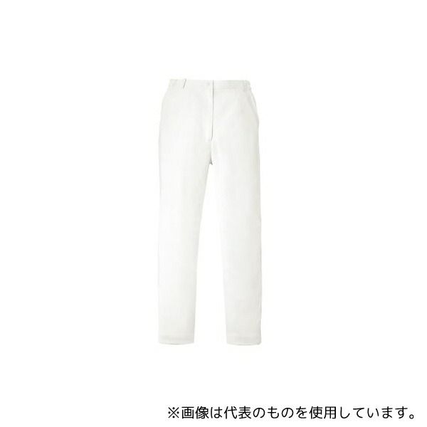 KAZEN YW34-1 S レディススリムストレートパンツ ホワイト S