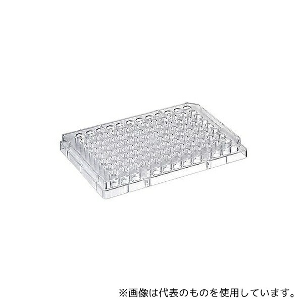 WATSON 195-96F 96ウェル平底プレート380ul 1箱(10枚×10袋入)