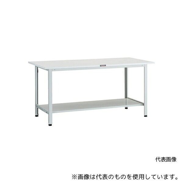 トラスコ中山 AO-1560LT2 軽荷重作業台(200kg)AO型 1500X600XH740 下棚2枚付 ホワイト色 28,486円