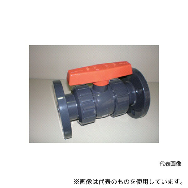 セキスイ BV40FX 塩ビ製ボールバルブ フランジ式 本体PVC OリングEPDM 40 長さ212mm×高さ171mm