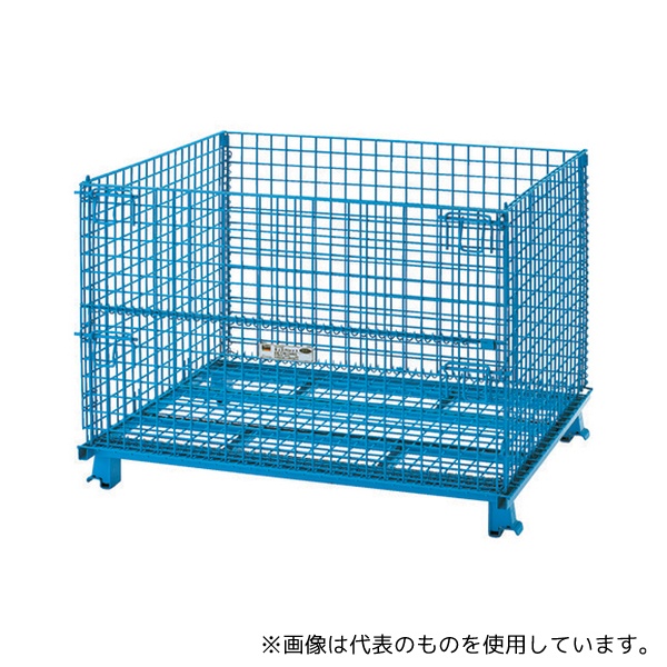 トラスコ中山 T1012AB ネットパレット 1200X1000X890 粉体塗装 青