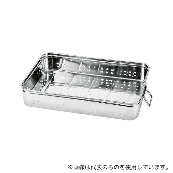 赤川器物製作所 22606-1 ステンバット(手付き) 穴明 中110