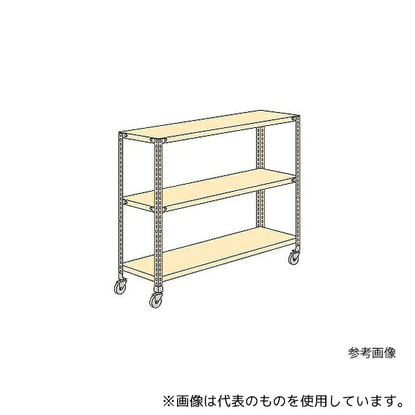 サカエ NWR7123 軽量キャスターラックNWR型(ゴムアングルキャスター) W875×D450×H1000mm|ファーストFACTORY