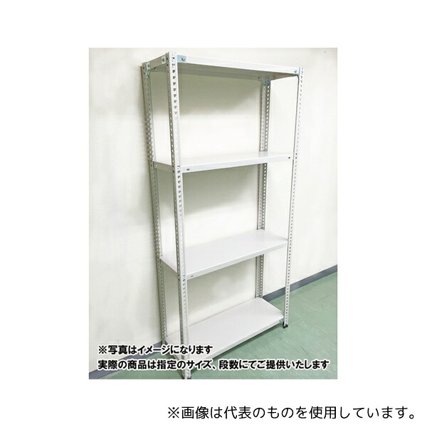 明興関包スチール LN08-6630-6 軽量ラック(セミノンボルトタイプ) ミックラック H1800×W1805×D305mm 天地6段
