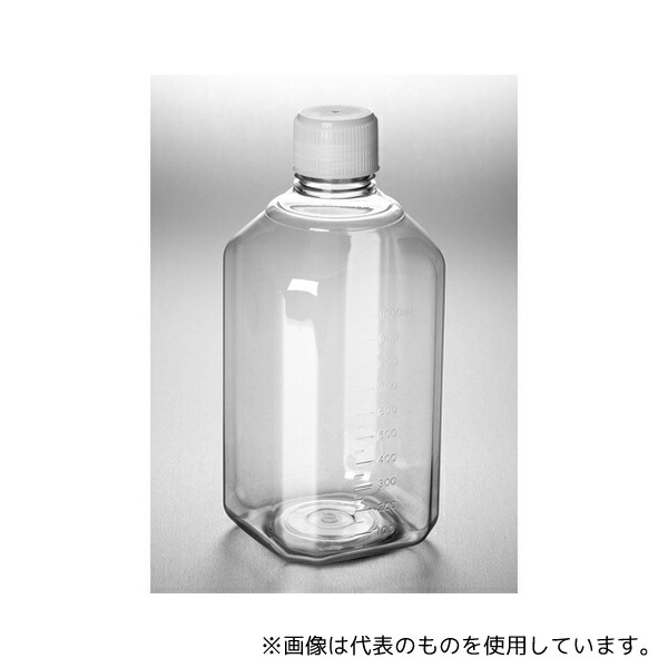 コーニング 432334 培地ボトル 八角型 PET製 1、000mL IATA基準適合キャップ 24個入