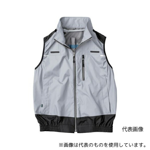 空調服 KU92120K30S3 冷却上着 遮熱フルハーネス空調ベスト KU92120 シルバー L