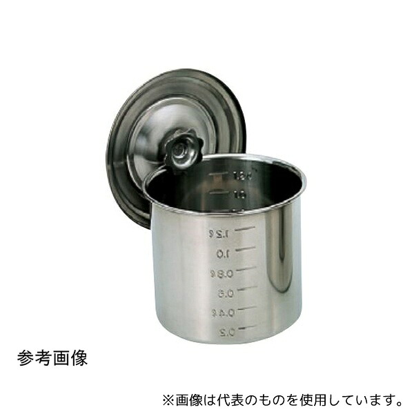 スギコ産業 SH-4618 18-8 目盛付深型キッチンポット(手無) 4.5L