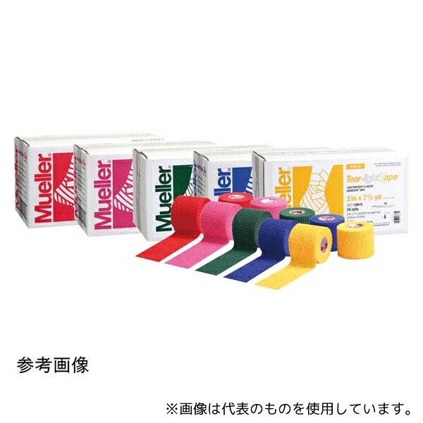 MUELLER 130682 ティアライトテープ 50mm ピンク 1箱(24巻入)