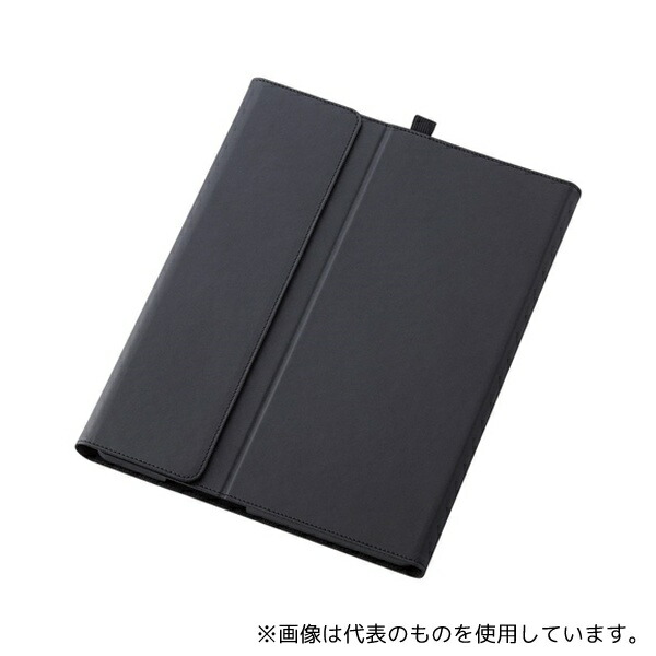 エレコム TB-MSP9PLF2BK Surface Pro9用ソフトレザーケース フリーアングル タッチペン収納 キーボード対応 ブラック