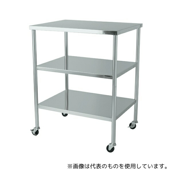暁製作所 DS-33 ステンレスワゴン フラット 60kg 600×450×750mm