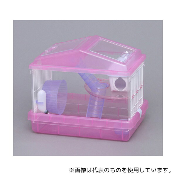 アイリスオーヤマ PHSC-411 ハムスターケージ クリアピンク