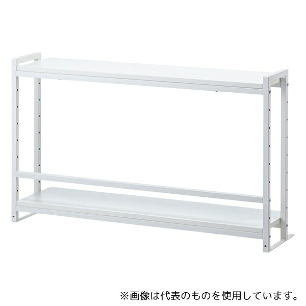 サンワサプライ MR-LC307W クランプ式机上ラック2段タイプ