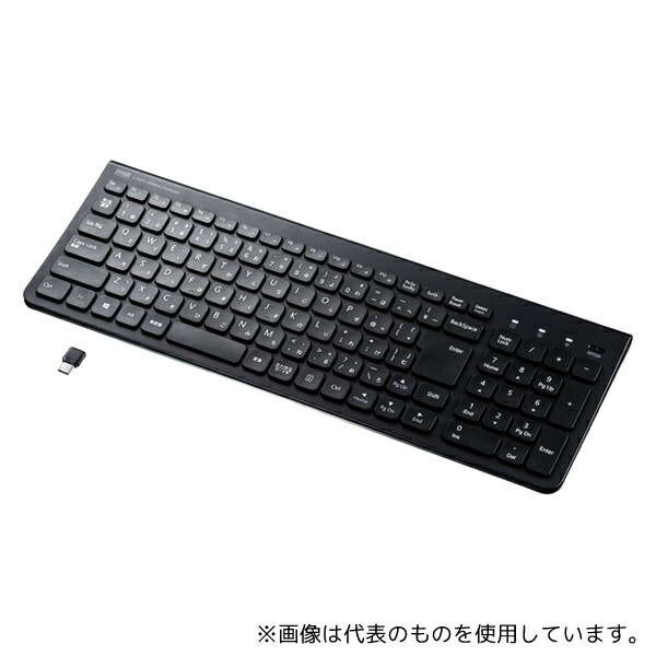 サンワサプライ SKB-WL31CBK ワイヤレススリムキーボード 103キー
