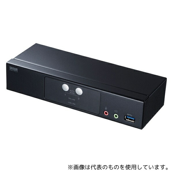 サンワサプライ SW-KVM2HDPU DisplayPort対応パソコン自動切替器(2:1)