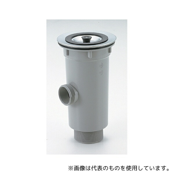 スギコ産業 TO-198NLAS 小型排水トラップ G2ネジ オーバーフロー付 A蓋・ステンカゴ仕様