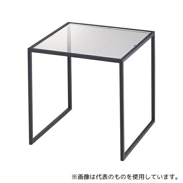 アズワン 61-810-27-2 スチール脚コの字ディスプレイ ブラック 30cm角