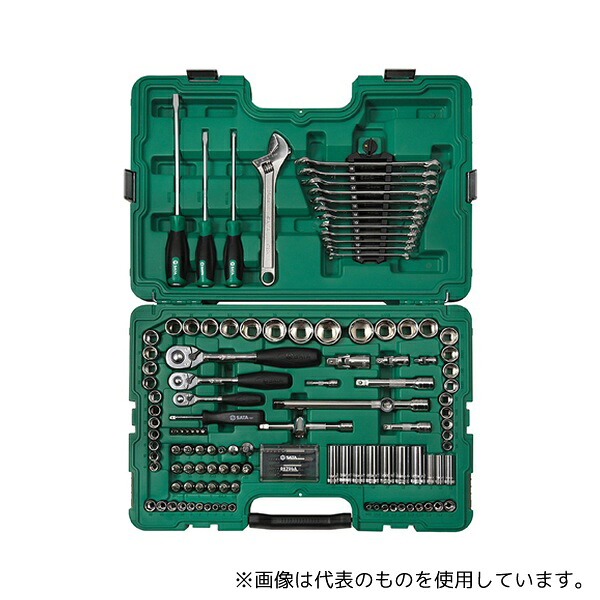 SATA RS-09014 ソケットレンチセット1/4&3/8&1/2(ミリ&インチ) 124pcs