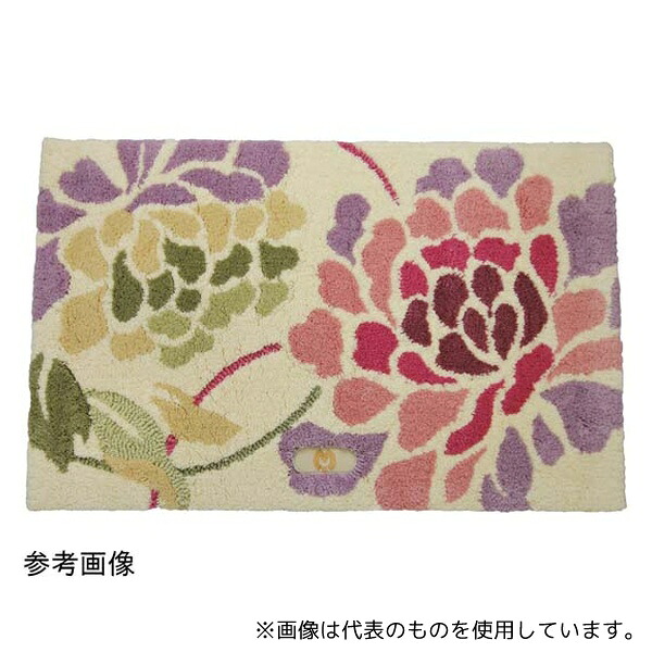 スミノエ 14341794 ミラショーン 玄関マット MSニューピオニー 50×80cm アイボリー | 玄関マット ニューピオニー 洗える 滑り止め ミラ・ショーン フラワー 花柄 かわいい おしゃれ インテリア カーペット 枕 パステル モダン エレガンス 高級感 植物柄 ふかふか