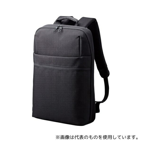 エレコム BM-BPTHBK バックパック 薄型タイプ 15.6inch 12L 撥水加工 高耐久ファスナー採用 ブラック