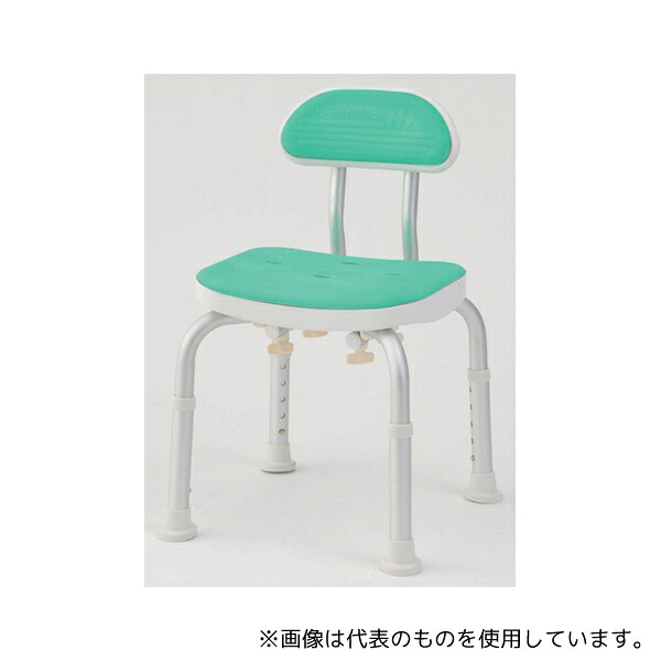 美和商事 BC-01H-GR コンパクトバスチェア 背付き グリーン