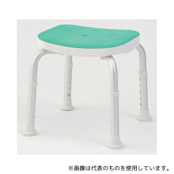 美和商事 BC-01N-GR コンパクトバスチェア 背なし グリーン