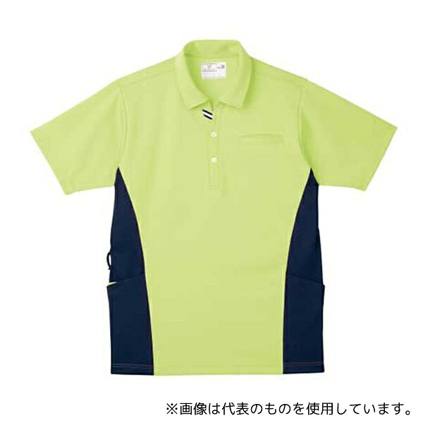 KIRAKU(トンボ) CR173-36 L ケアワークシャツ ライム L(身丈73cm)