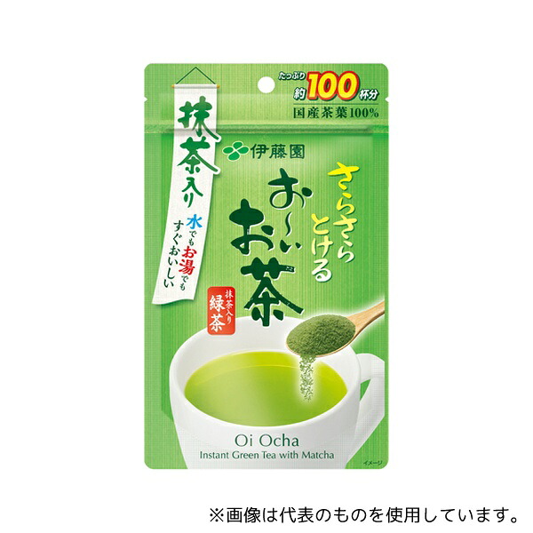 伊藤園 お～いお茶 さらさらとける 抹茶入り緑茶 80g 1ケース(6袋入)