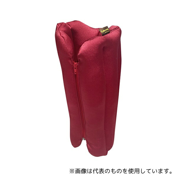 竜野コルク工業 下肢用ビーズクッション レグぽか エンジ 1セット(2個入)