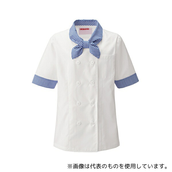 KAZEN 630-21 レディスコックシャツ ブルー S