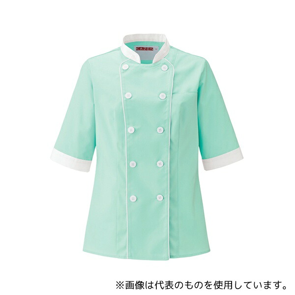 KAZEN 691-72 レディスコックシャツ ピスタチオ S