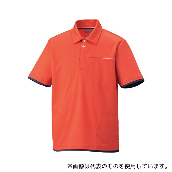 KAZEN KZN234-24 ニットシャツ オレンジ M