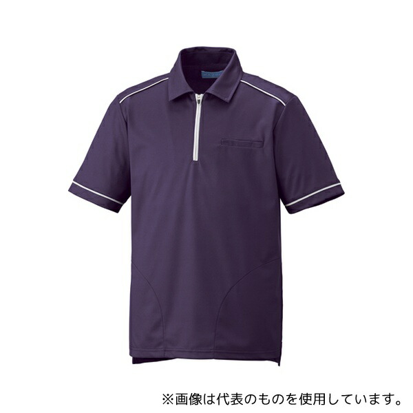 KAZEN KZN235-27 ニットシャツ バイオレット L