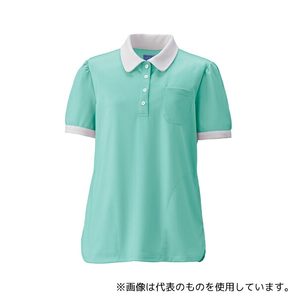 KAZEN KZN239-2 レディスニットシャツ ミントグリーン 3L