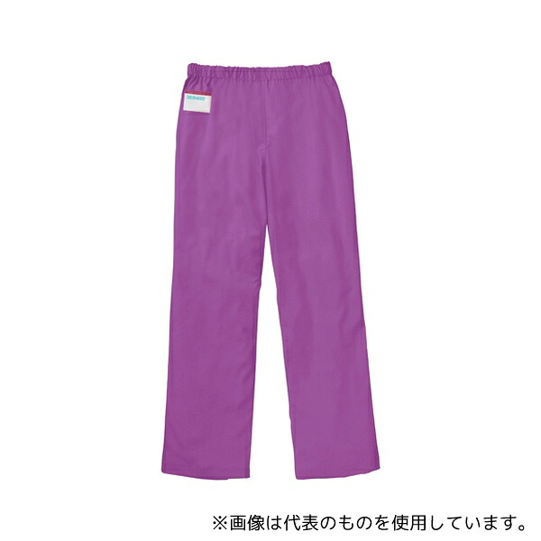 KAZEN 155-65 手術スラックス(男女兼用)ラズベリー L