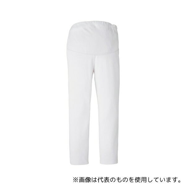 KAZEN 854-40L マタニティパンツ ホワイト LL