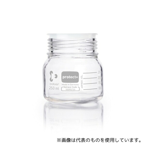 DWK Life Sciences 017550-250A プロテクトプラスコートねじ口びん 広口 びんのみ 250mL 1箱(10本入)