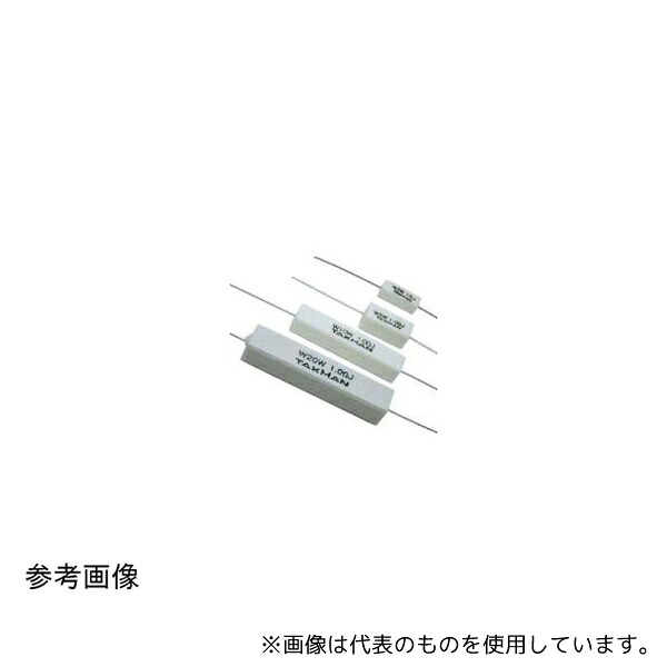 タクマン電子 RWBS3J 0.1Ω 角型巻線セメント抵抗 3W 0.1Ω 1袋(40本入)